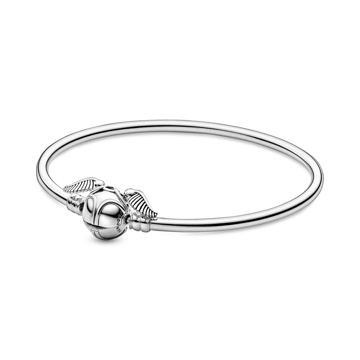 Bangle – Sterling Silver – Pandora Moments Harry Potter, Golden Snitch Clasp