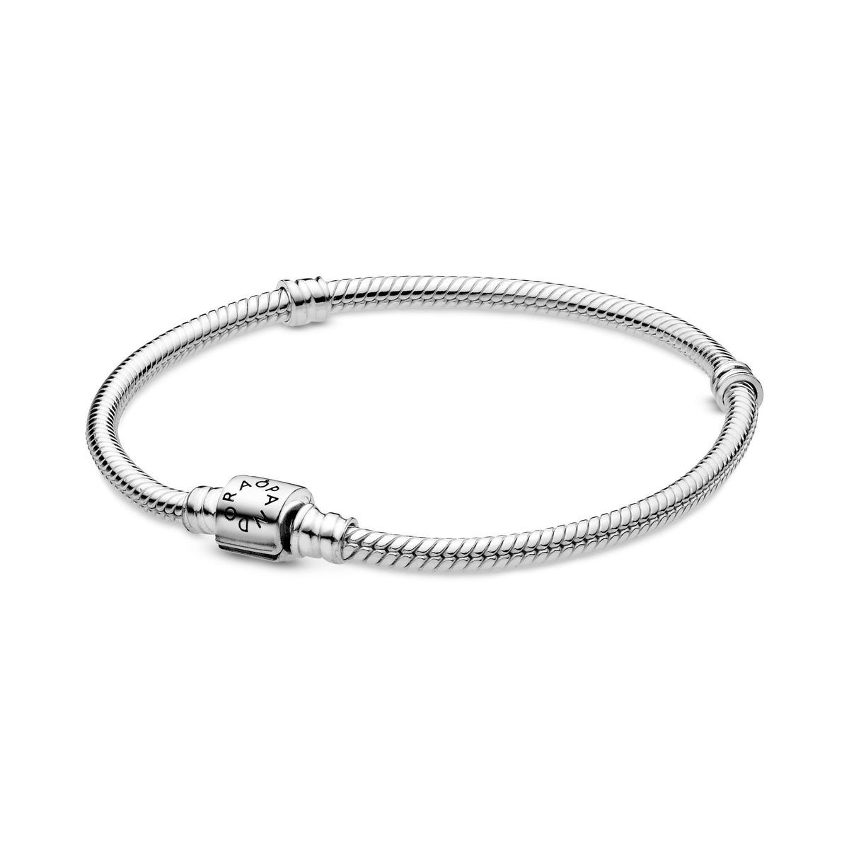 Chain Bracelet – Sterling Silver – Pandora Moments Barrel Clasp Snake