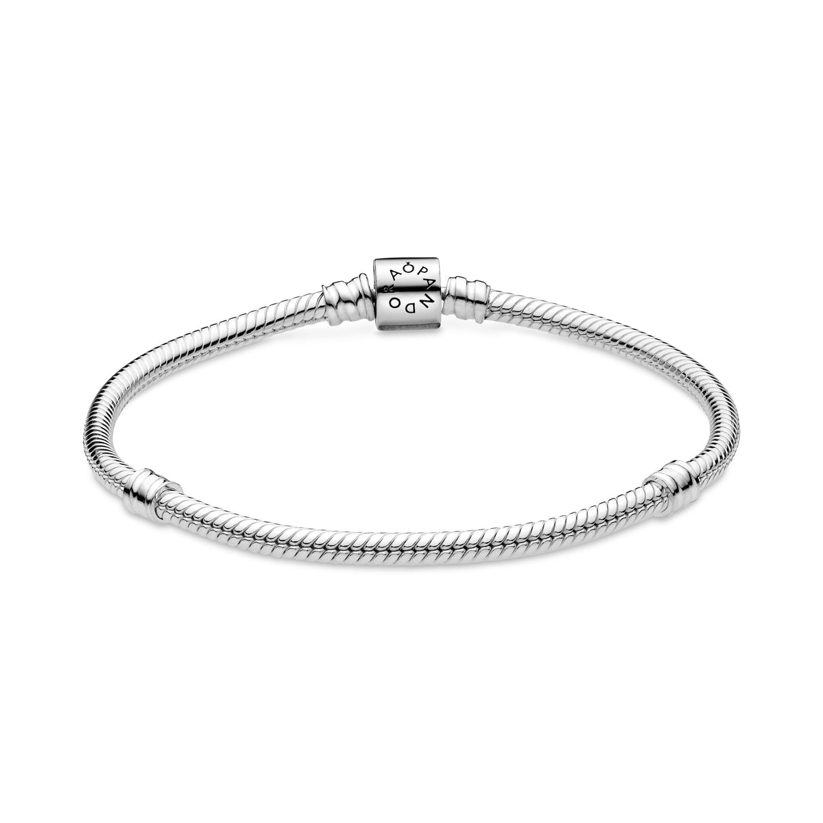 Chain Bracelet – Sterling Silver – Pandora Moments Barrel Clasp Snake