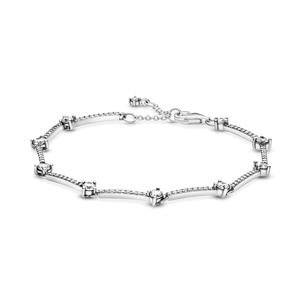 Bracelet – 14k Rose Gold-Plated – Sparkling Pavé Bars