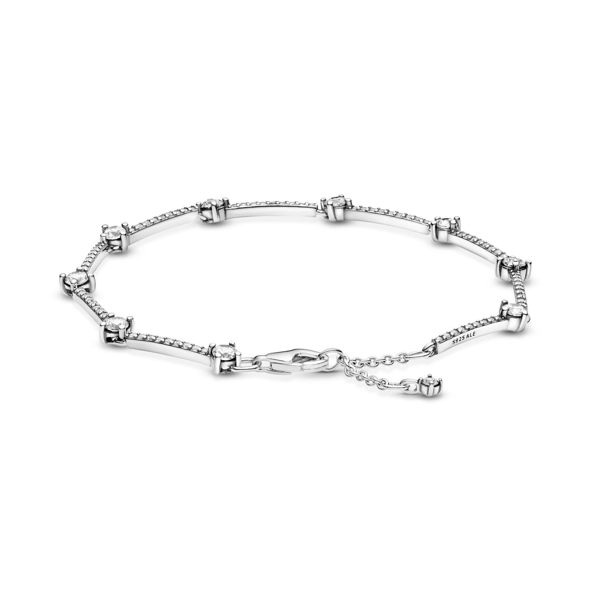 Bracelet – 14k Rose Gold-Plated – Sparkling Pavé Bars