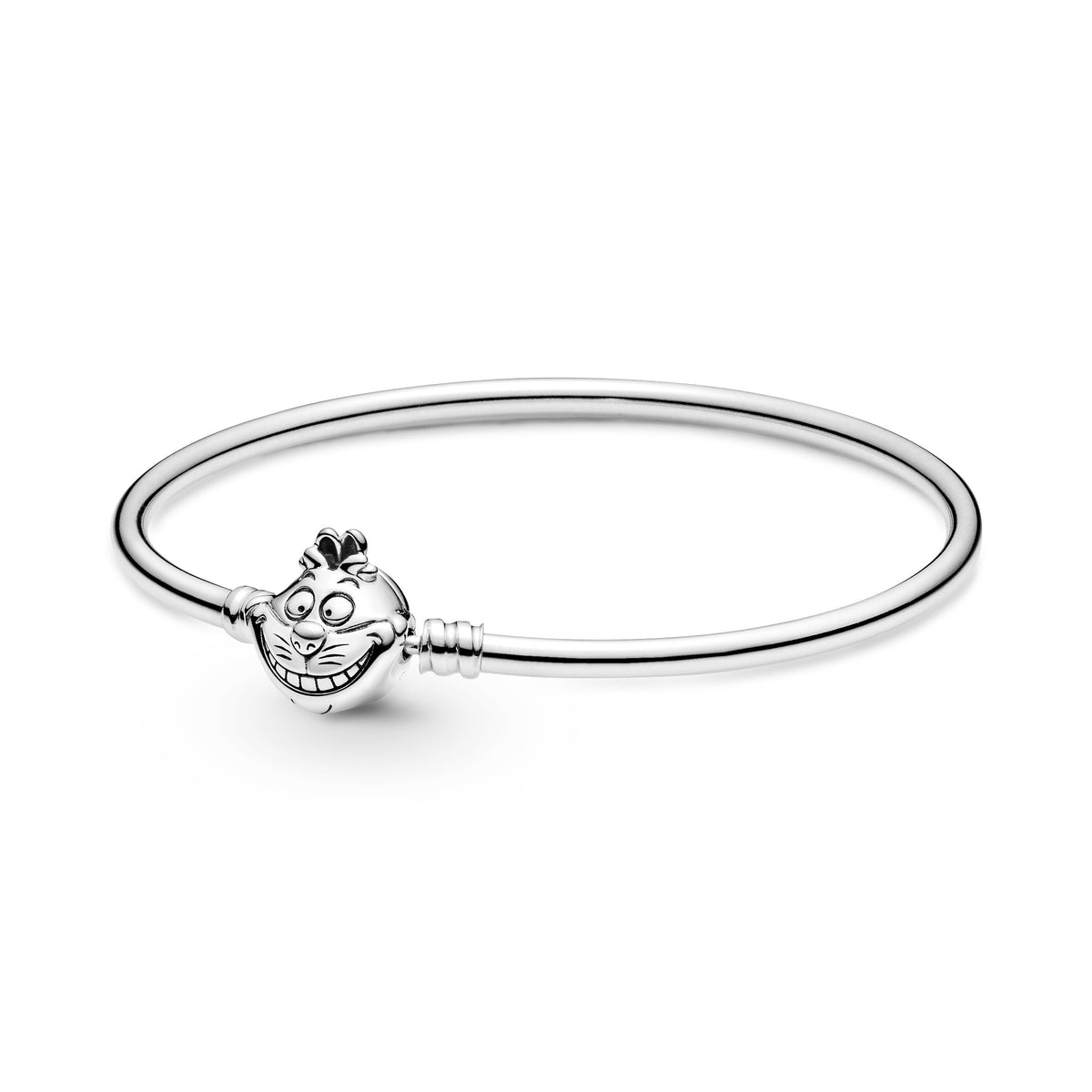 Bangle – Sterling Silver – Disney Alice in Wonderland Cheshire Cat Clasp Pandora Moments