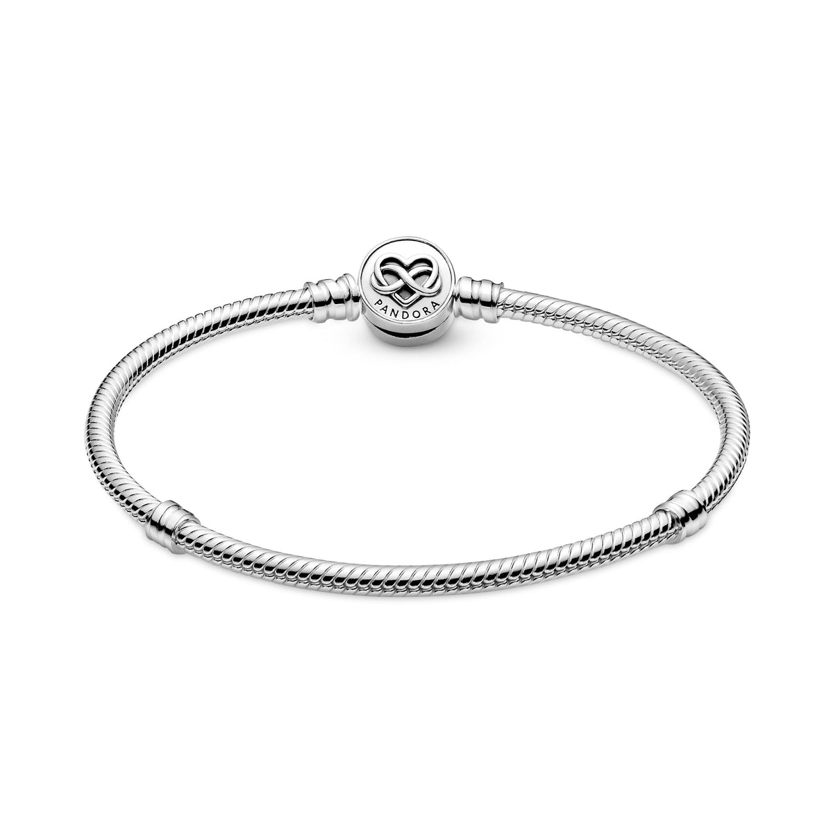 Chain Bracelet – Sterling Silver – Pandora Moments Heart Infinity Clasp Snake