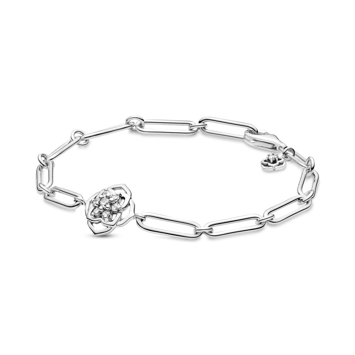 Bracelet – Sterling Silver – Rose Petals Link