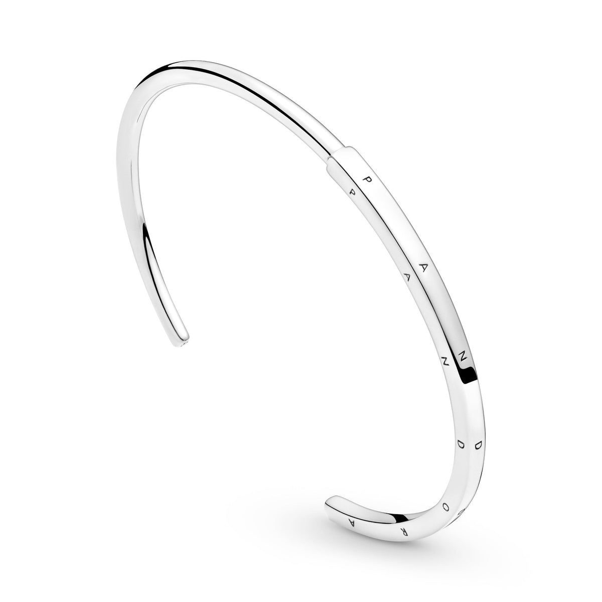 Bangle – Sterling Silver – Pandora Signature I-D (Open)
