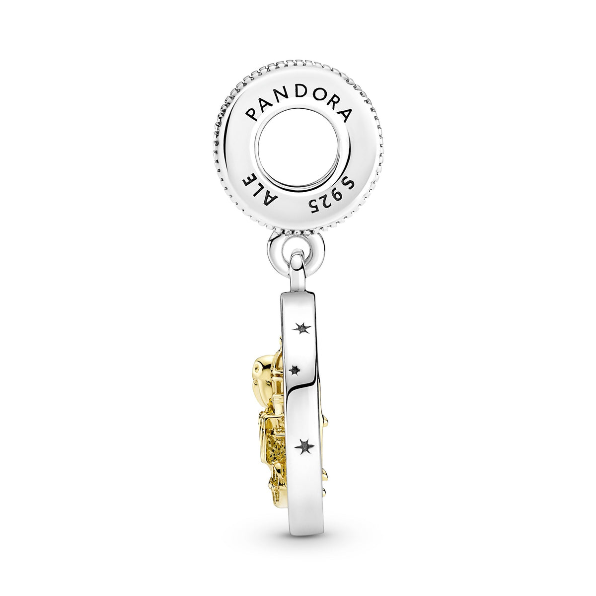 Dangle Charm – 14k Gold-Plated – Harry Potter, Hedwig Spinning