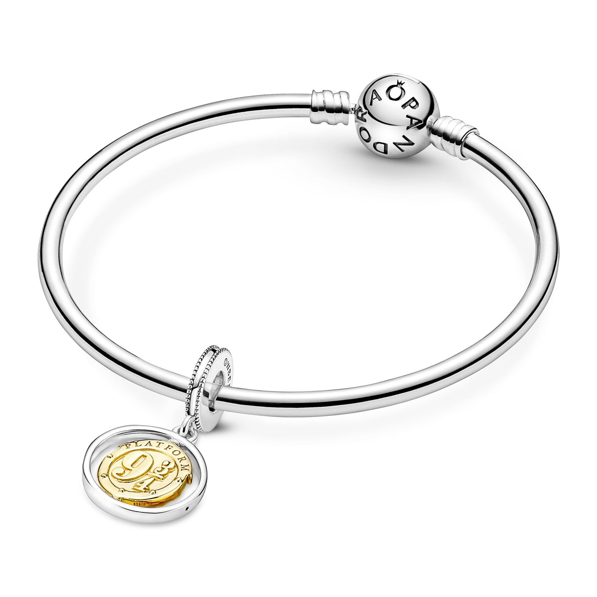 Dangle Charm – 14k Gold-Plated – Harry Potter, Hedwig Spinning