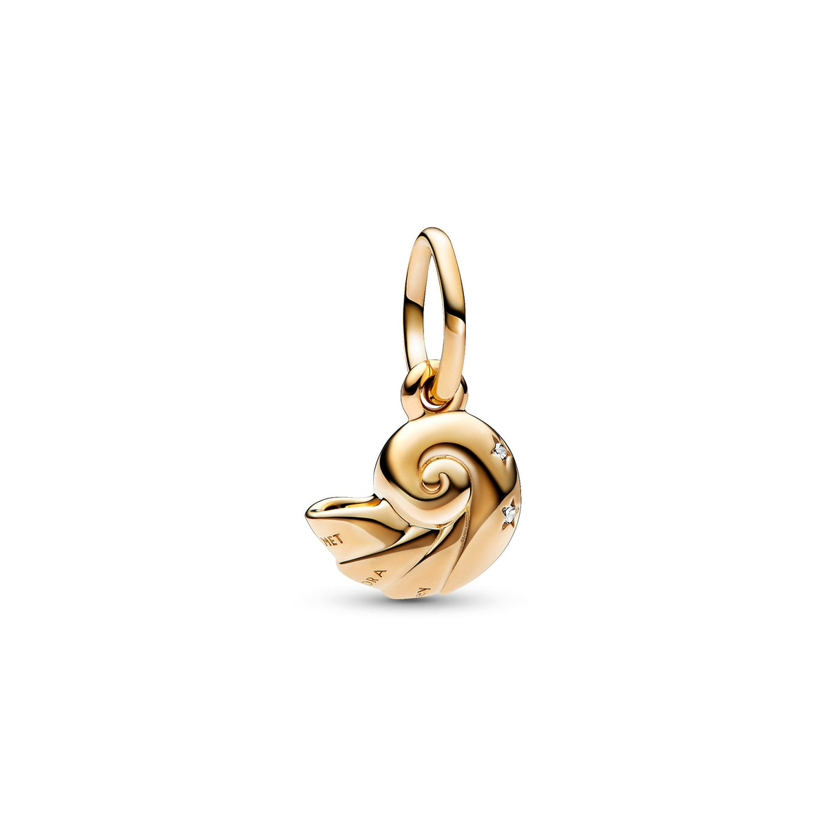 Dangle Charm – 14k Gold-Plated – Disney The Little Mermaid Enchanted Shell