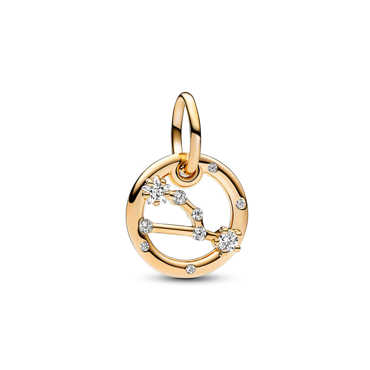 Dangle Charm – 14k Gold-Plated – Taurus Zodiac