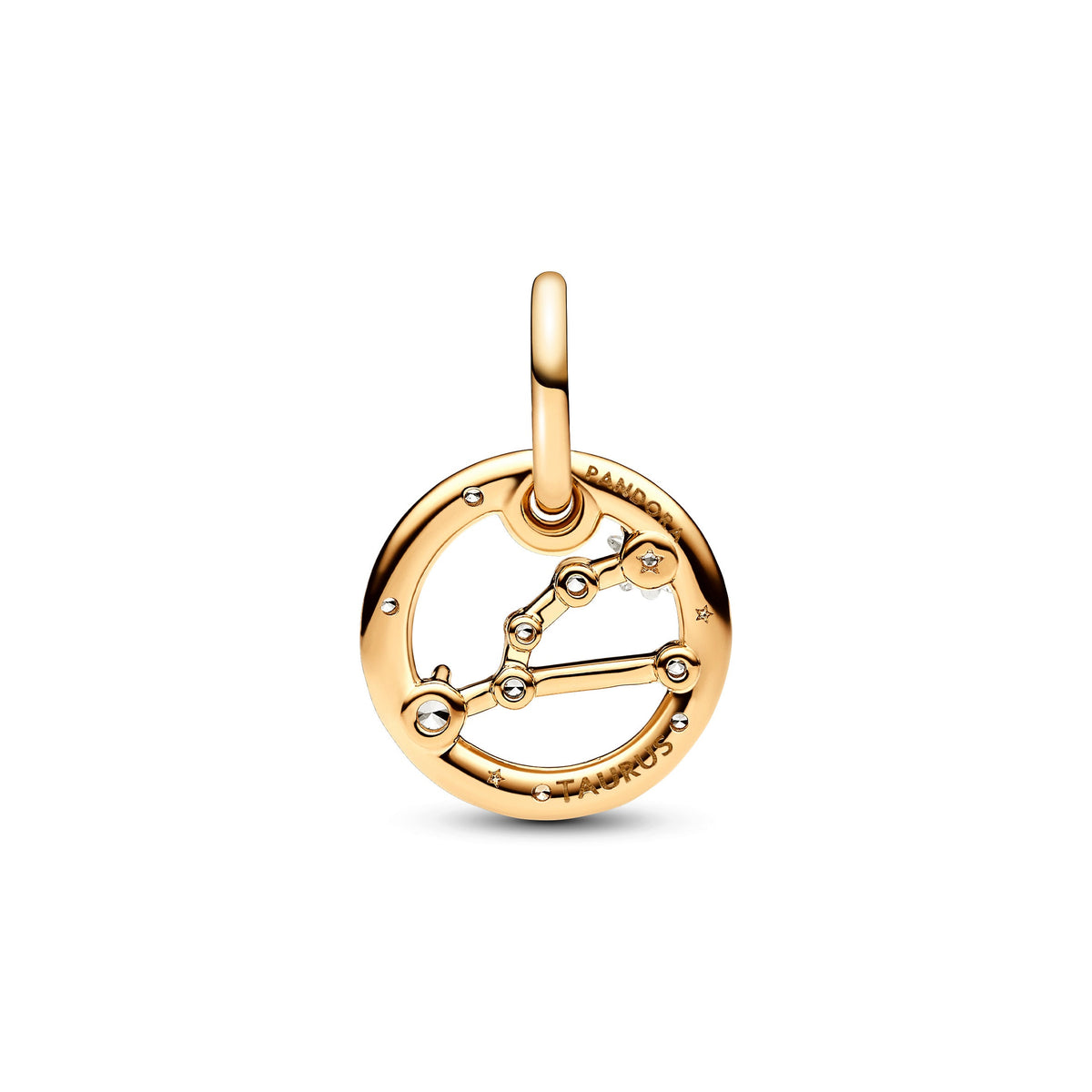 Dangle Charm – 14k Gold-Plated – Taurus Zodiac