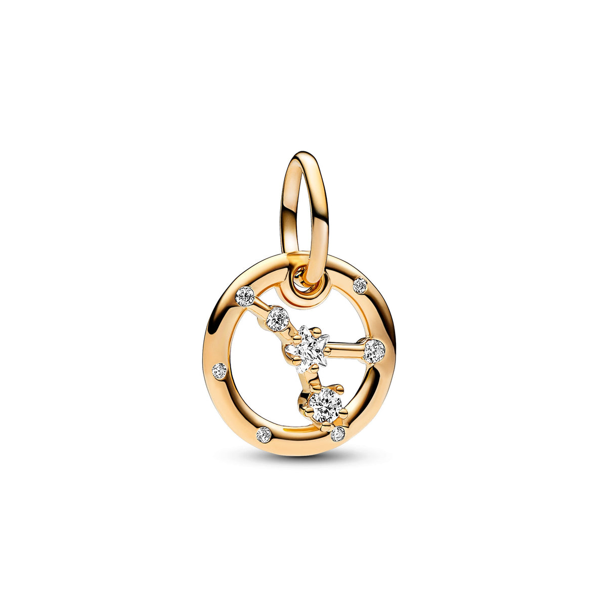Dangle Charm – 14k Gold-Plated – Cancer Zodiac