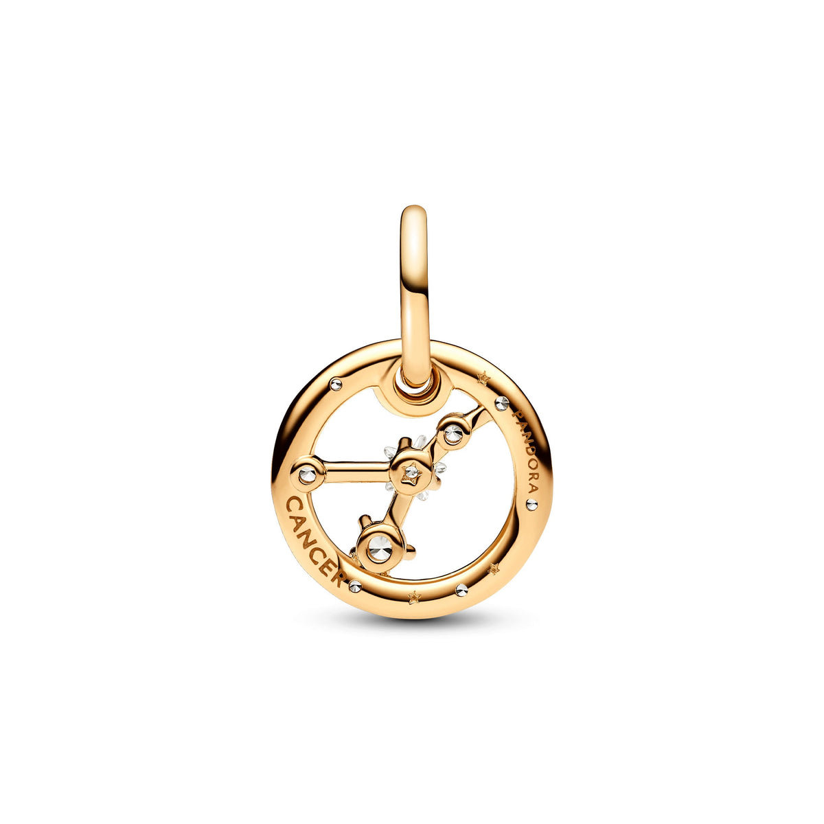 Dangle Charm – 14k Gold-Plated – Cancer Zodiac