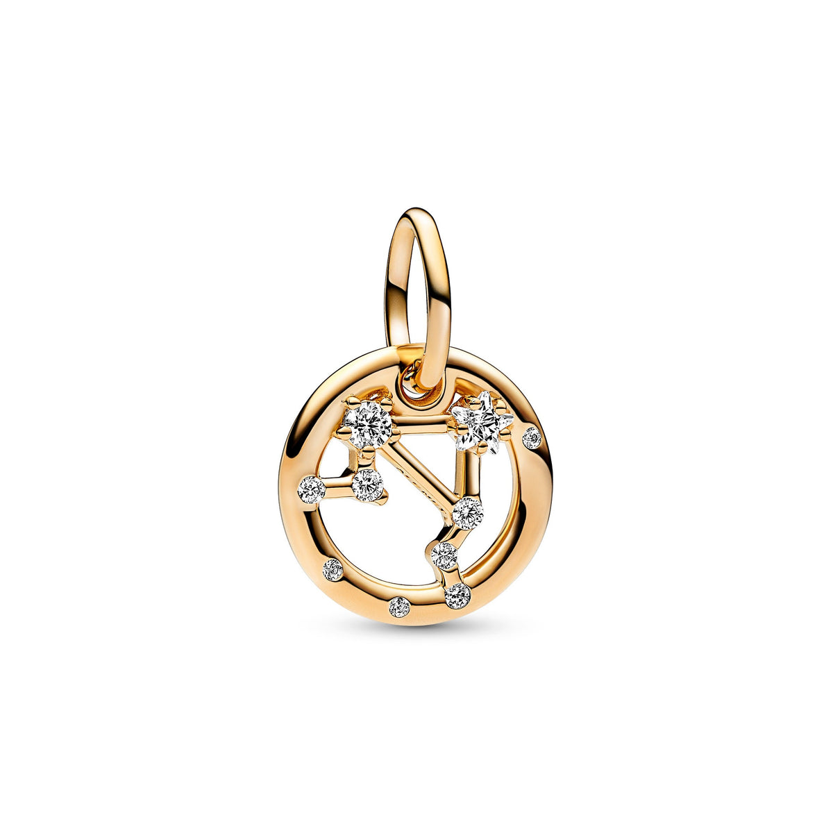 Dangle Charm – 14k Gold-Plated – Libra Zodiac