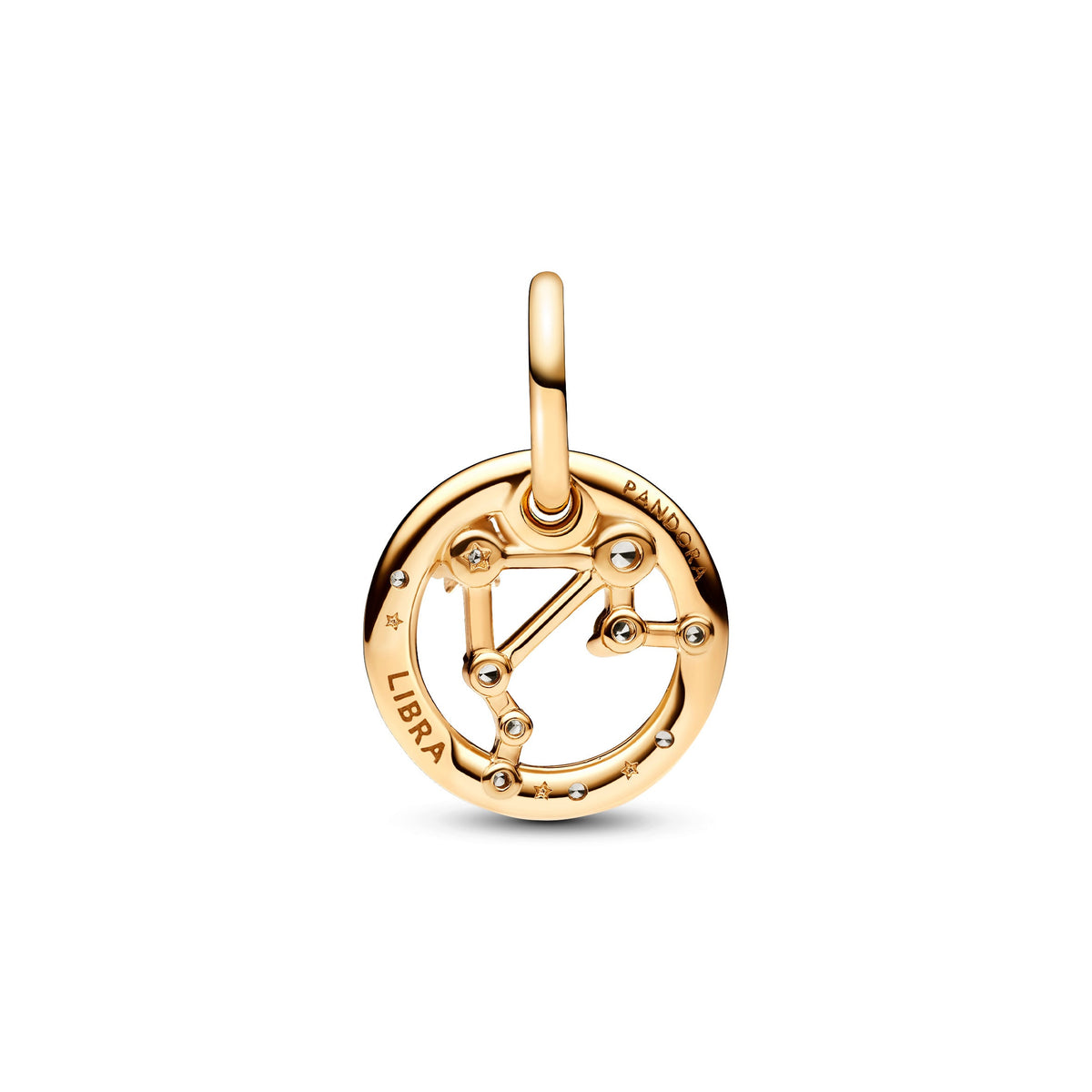 Dangle Charm – 14k Gold-Plated – Libra Zodiac