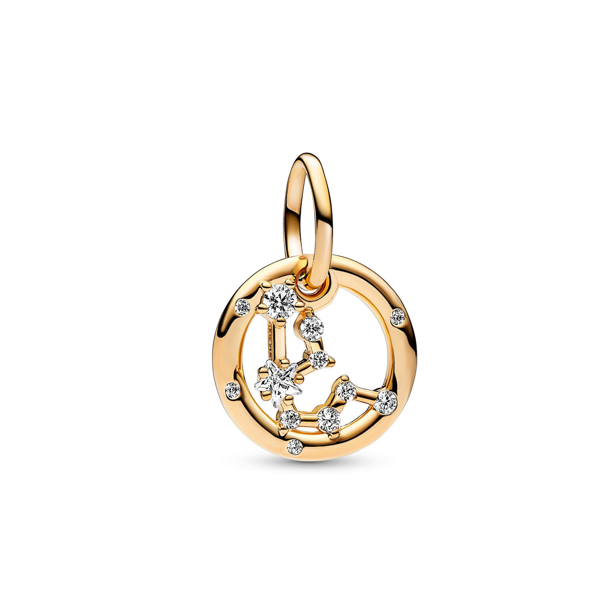 Dangle Charm – 14k Gold-Plated – Aquarius Zodiac