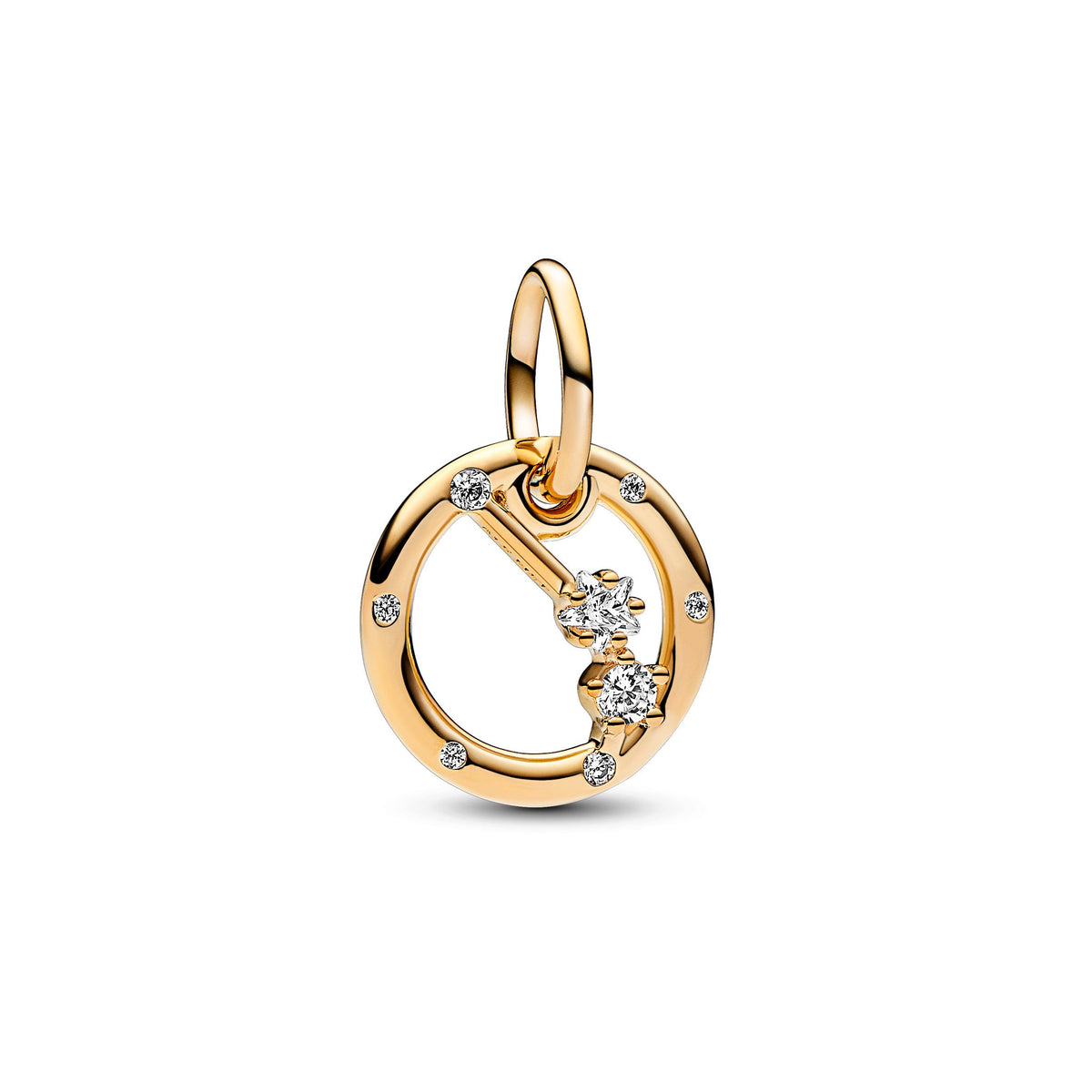 Dangle Charm – 14k Gold-Plated – Aries Zodiac