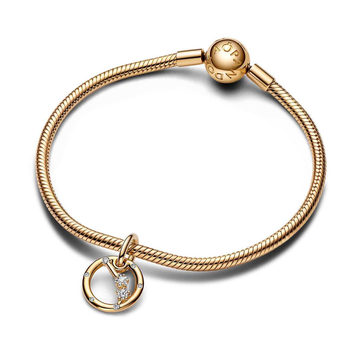 Dangle Charm – 14k Gold-Plated – Aries Zodiac