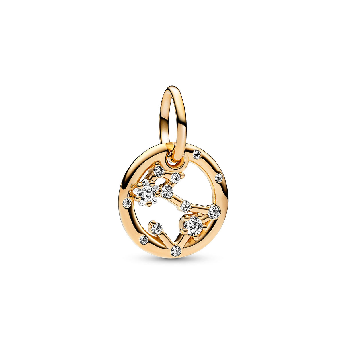 Dangle Charm – 14k Gold-Plated – Pisces Zodiac