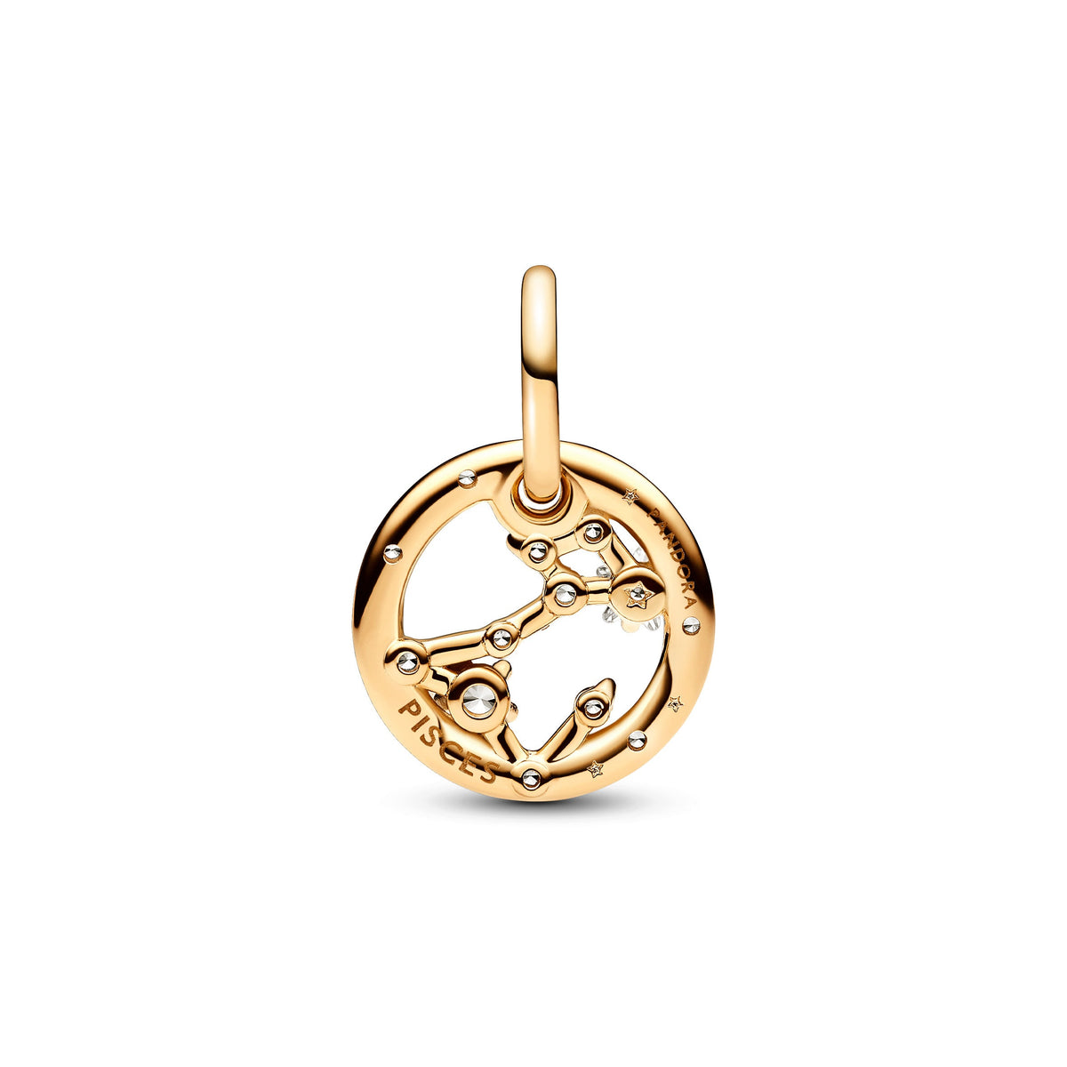 Dangle Charm – 14k Gold-Plated – Pisces Zodiac