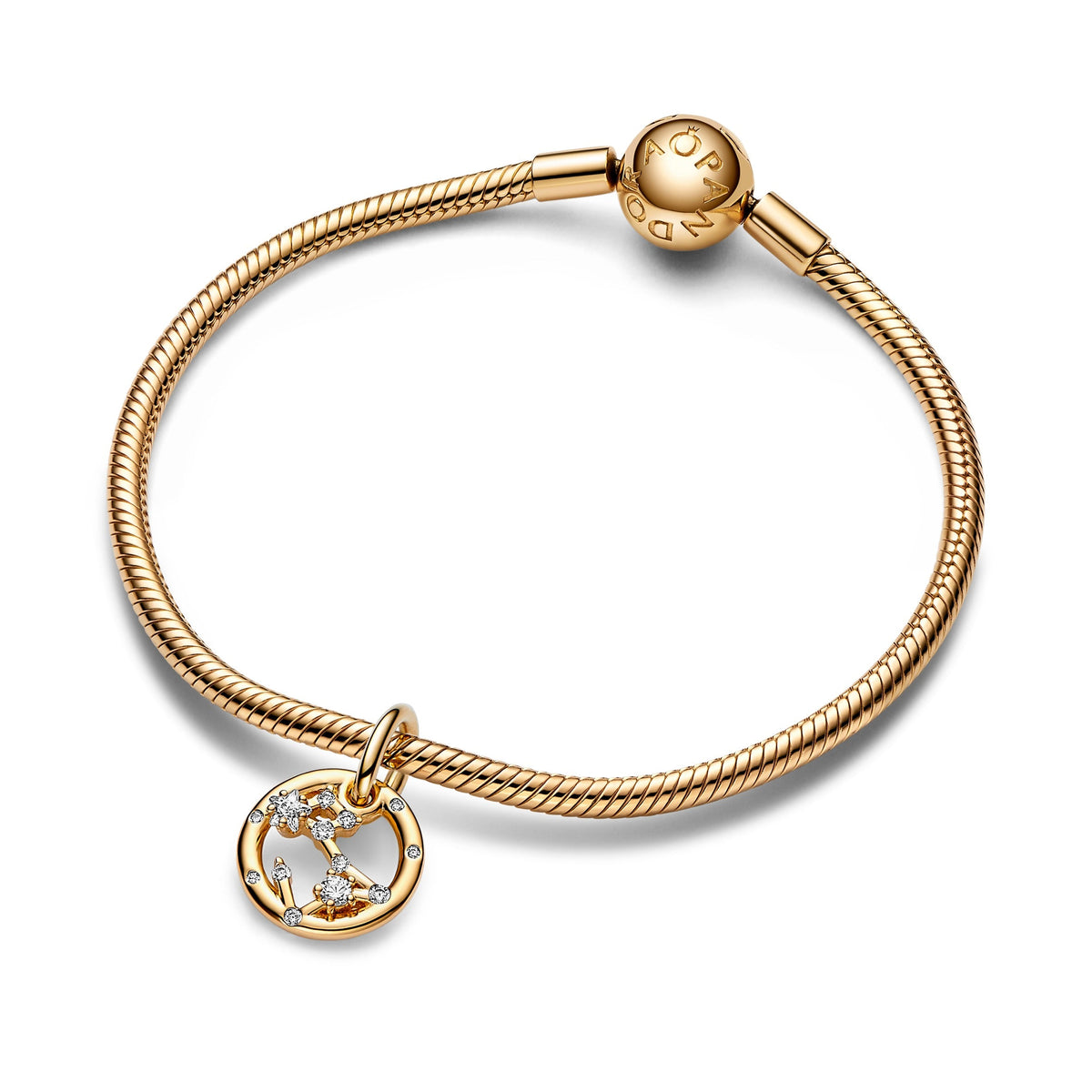 Dangle Charm – 14k Gold-Plated – Pisces Zodiac