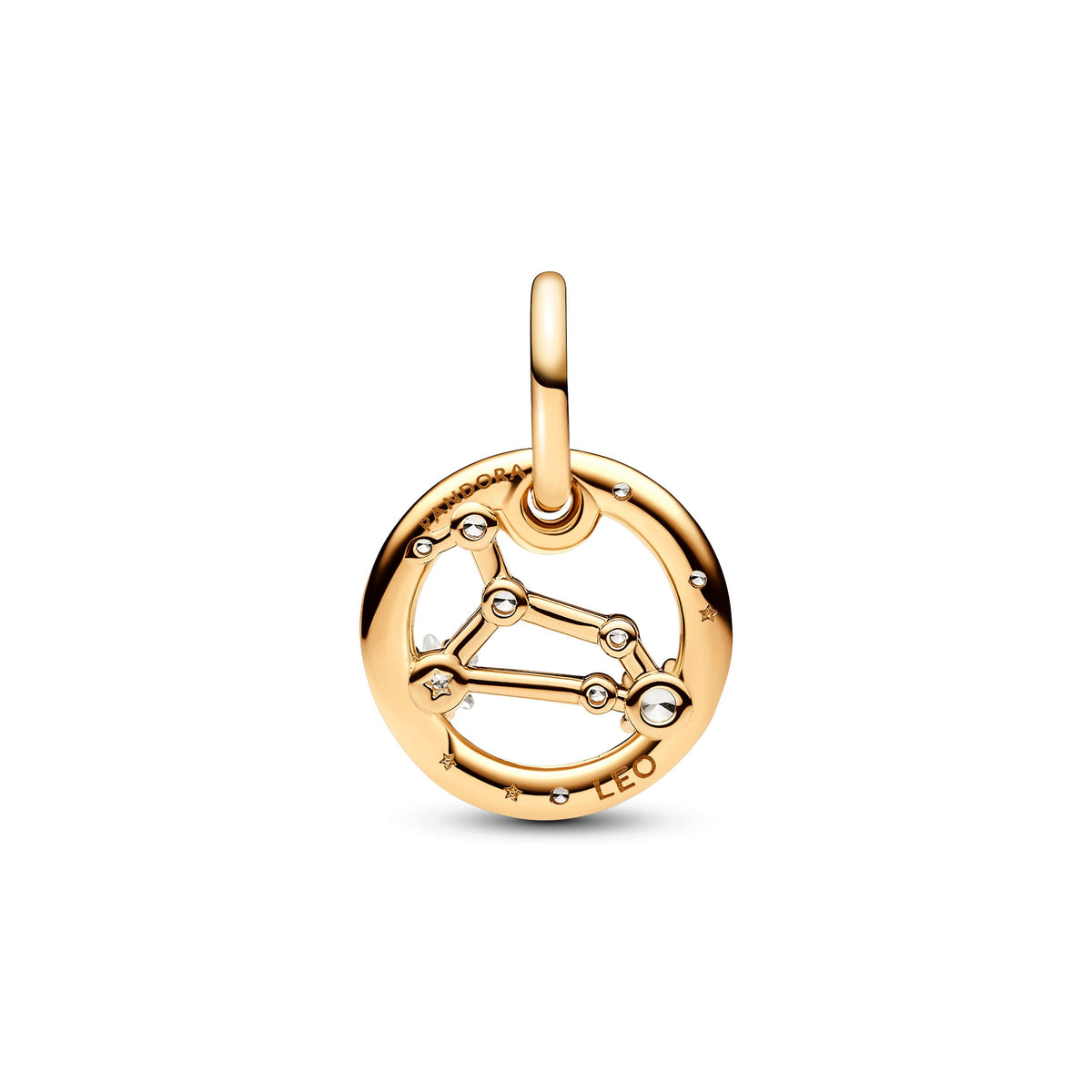 Dangle Charm – 14k Gold-Plated – Leo Zodiac