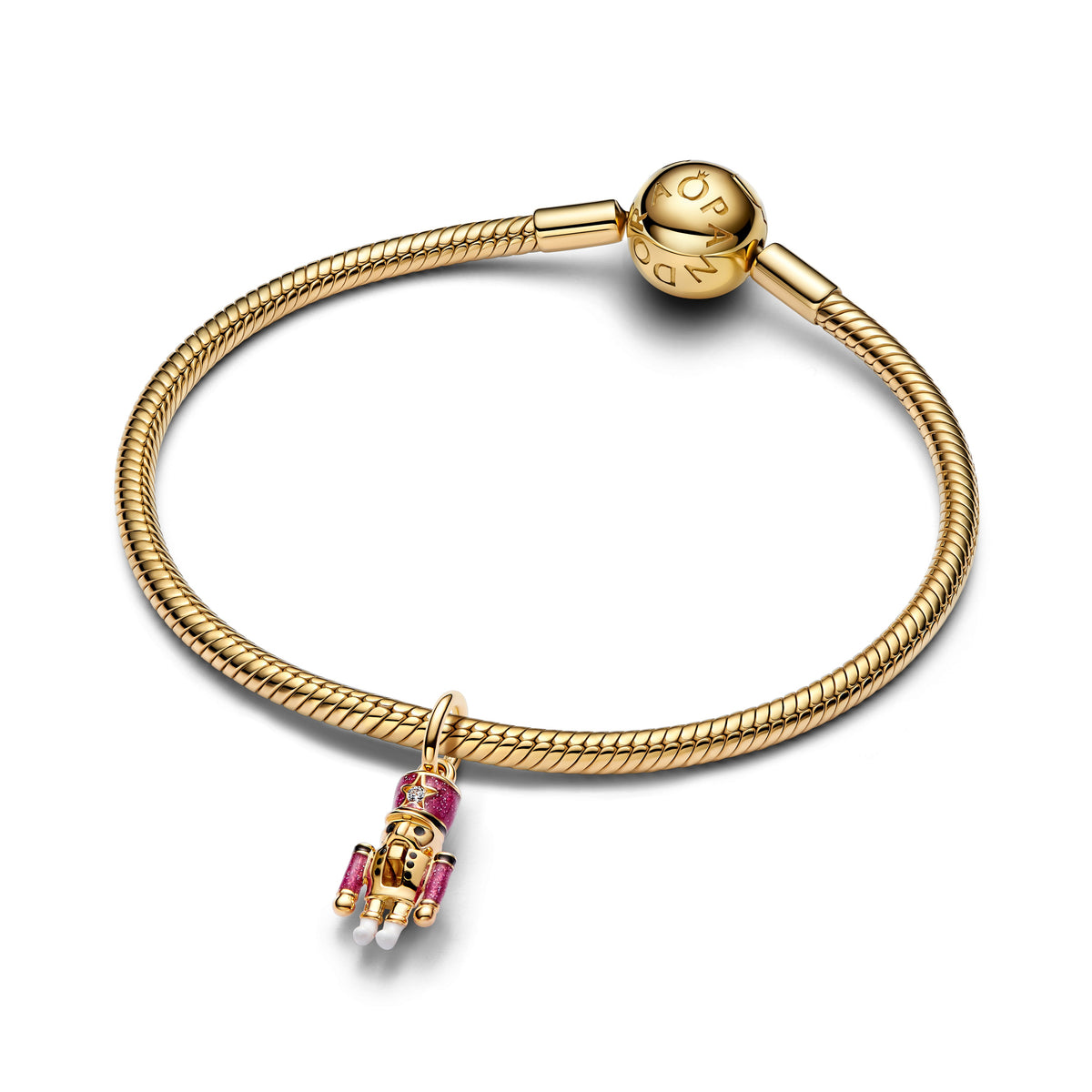 Dangle Charm – 14k Gold-Plated – Moveable Nutcracker