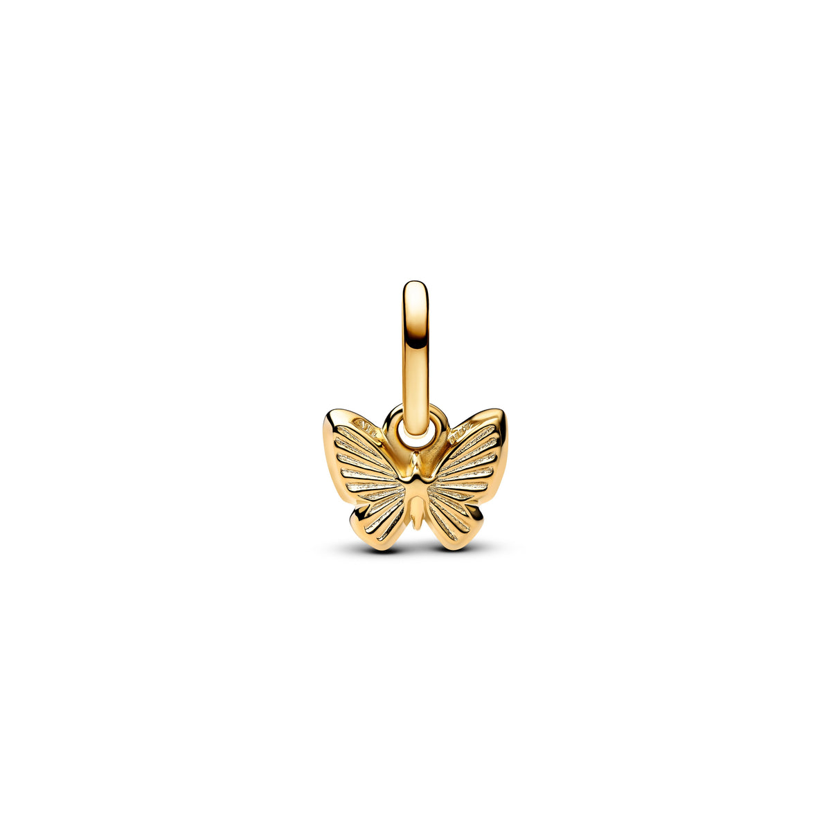 Dangle Charm – 14k Gold-Plated – Blue Butterfly Mini