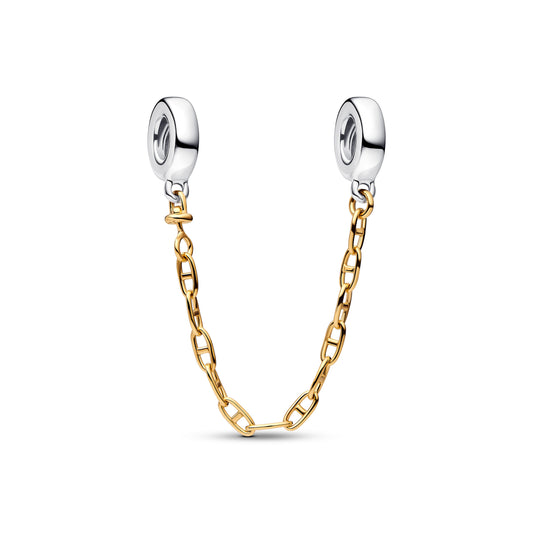 Charm – 14k Gold-Plated – Elongated Safety Chain