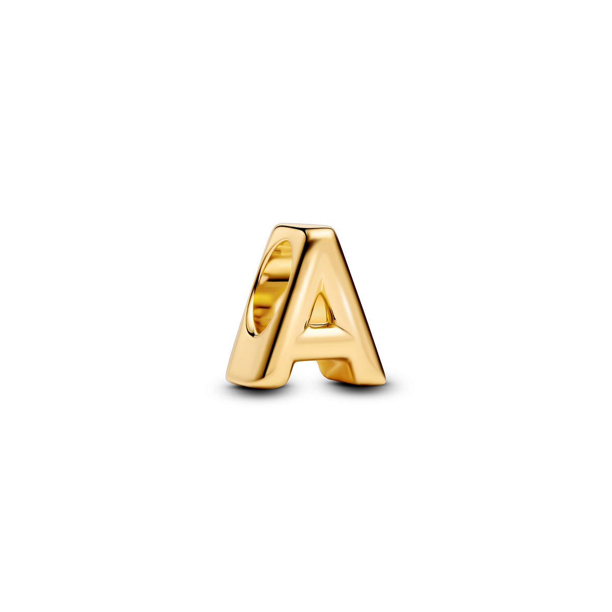Charm – 14k Gold-Plated – Letter A Alphabet