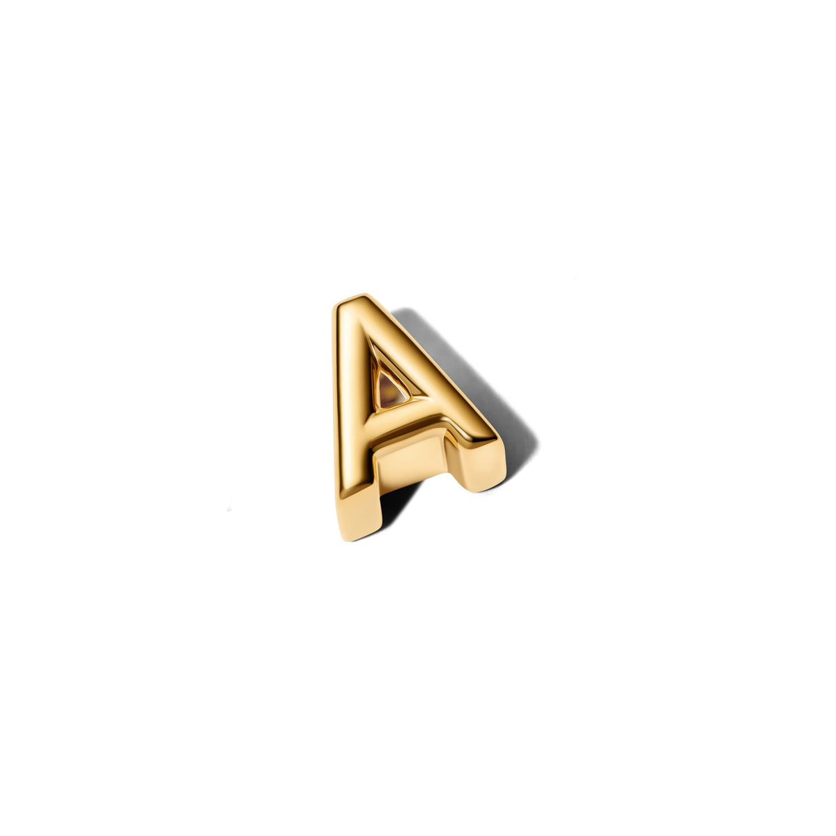 Charm – 14k Gold-Plated – Letter A Alphabet