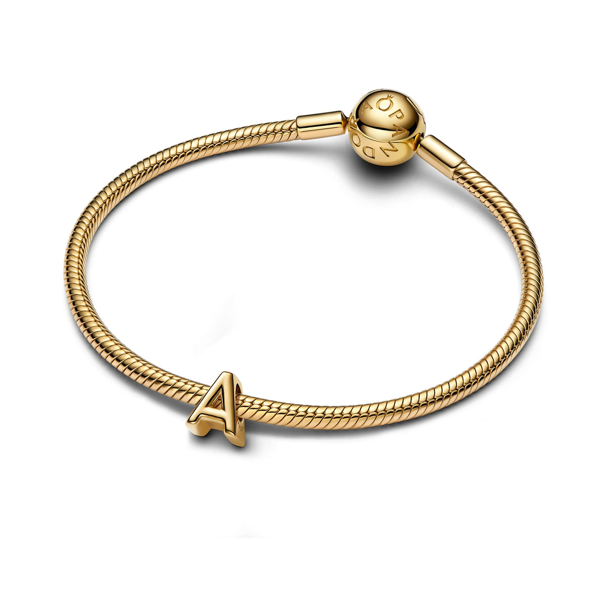 Charm – 14k Gold-Plated – Letter A Alphabet