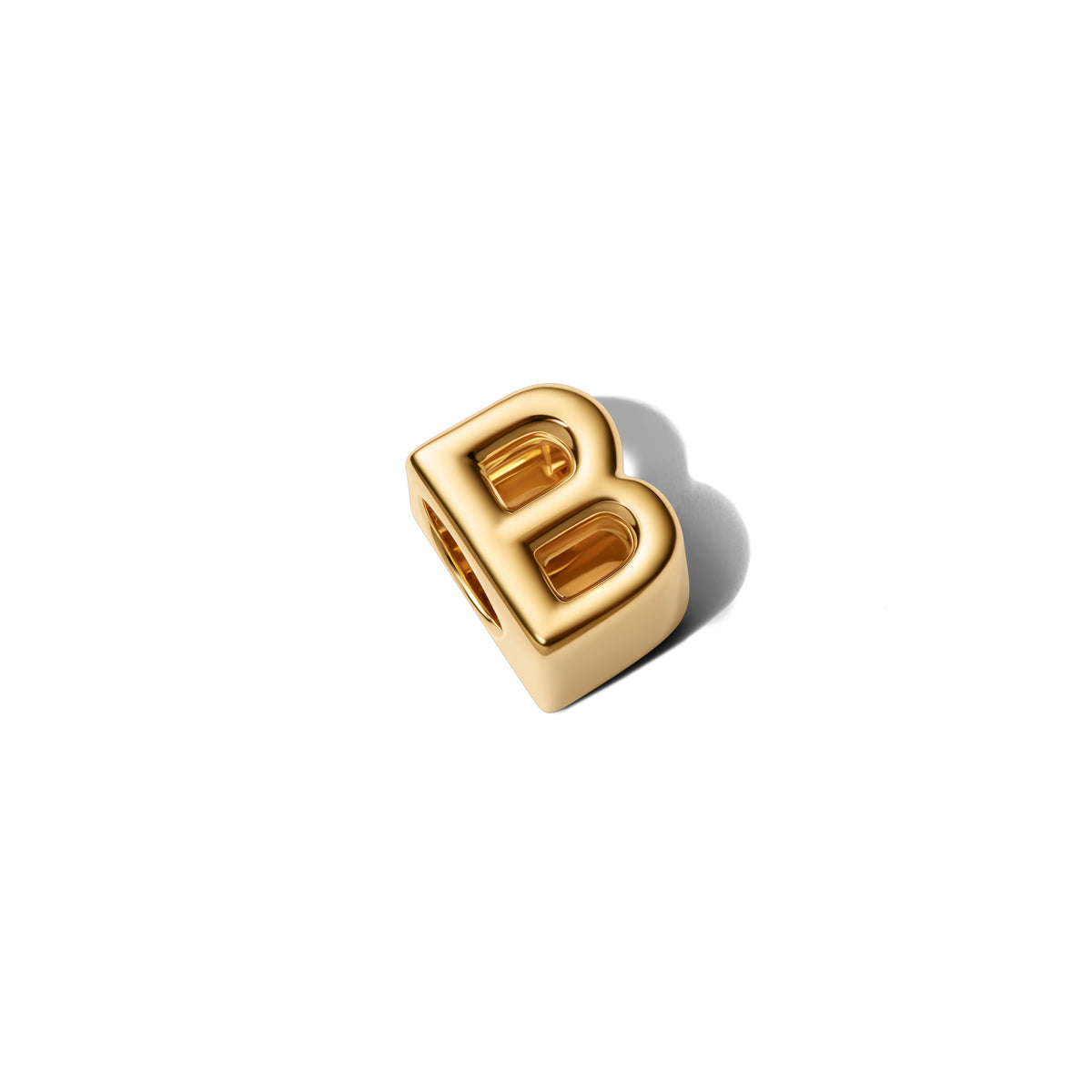 Charm – 14k Gold-Plated – Letter B Alphabet