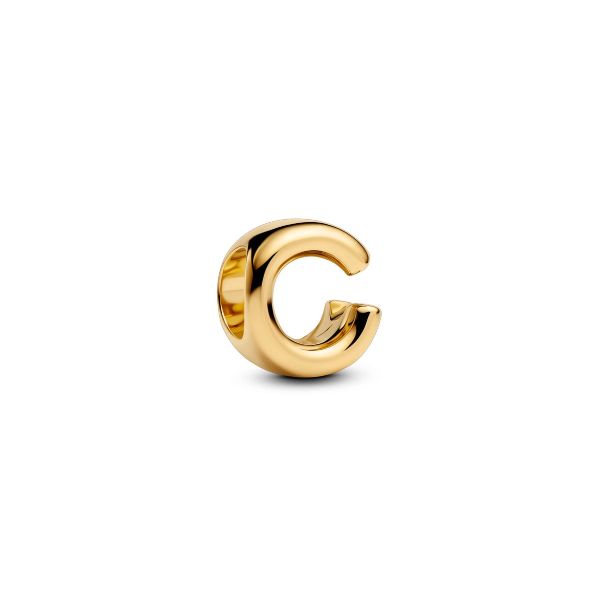 Charm – 14k Gold-Plated – Letter C Alphabet
