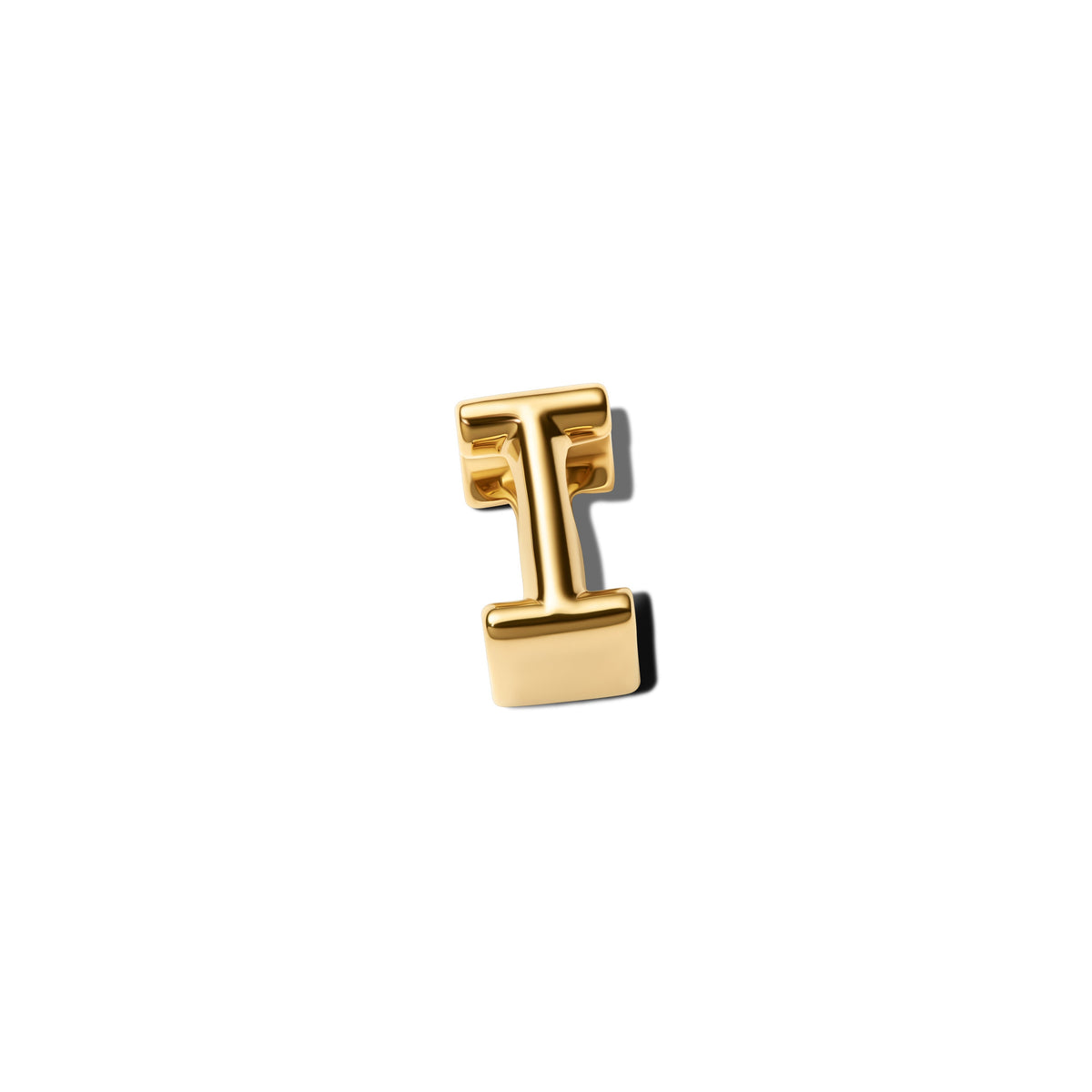 Charm – 14k Gold-Plated – Letter I Alphabet