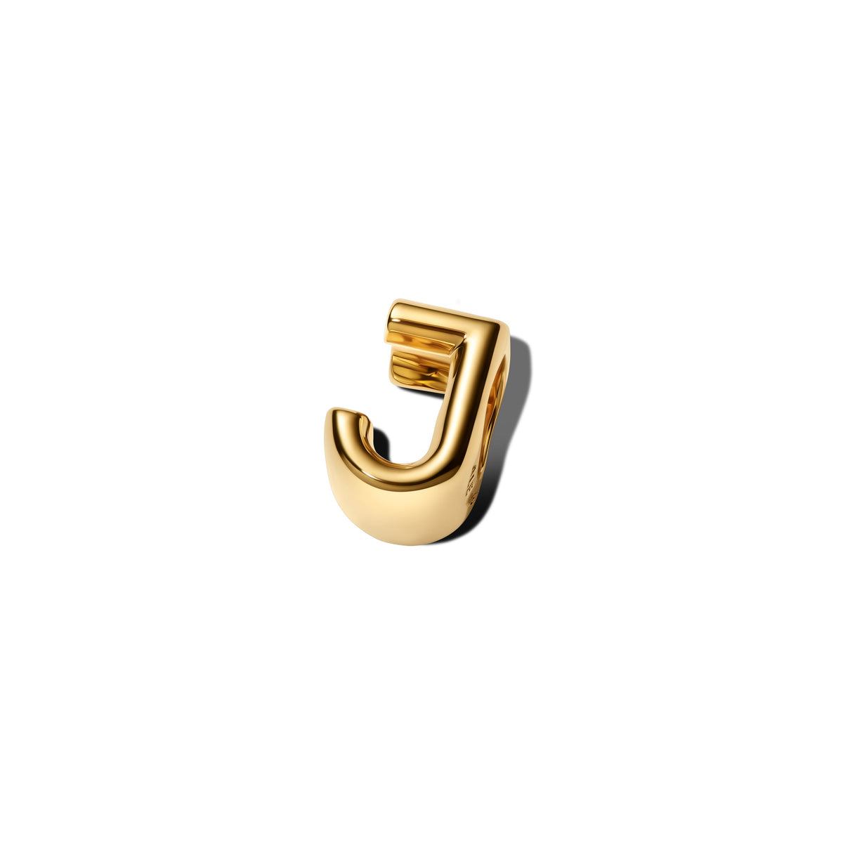 Charm – 14k Gold-Plated – Letter J Alphabet