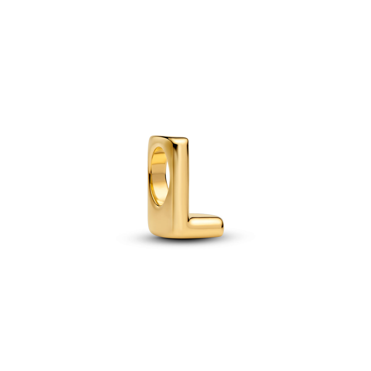 Charm – 14k Gold-Plated – Letter L Alphabet