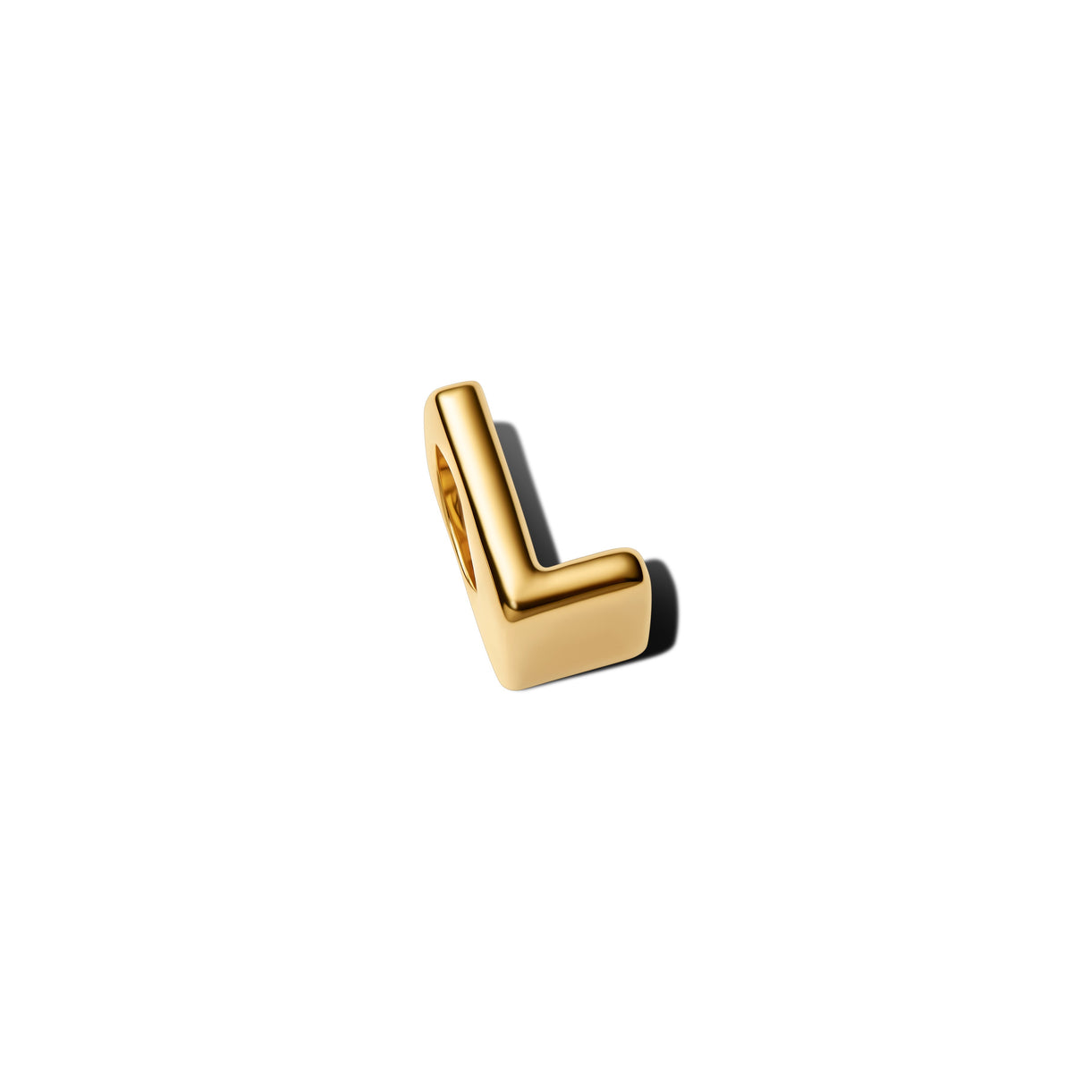Charm – 14k Gold-Plated – Letter L Alphabet