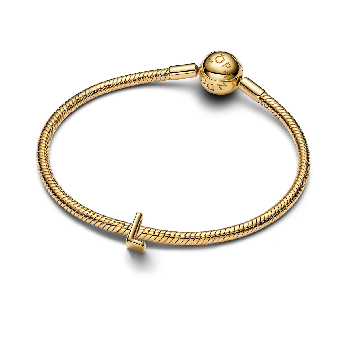 Charm – 14k Gold-Plated – Letter L Alphabet