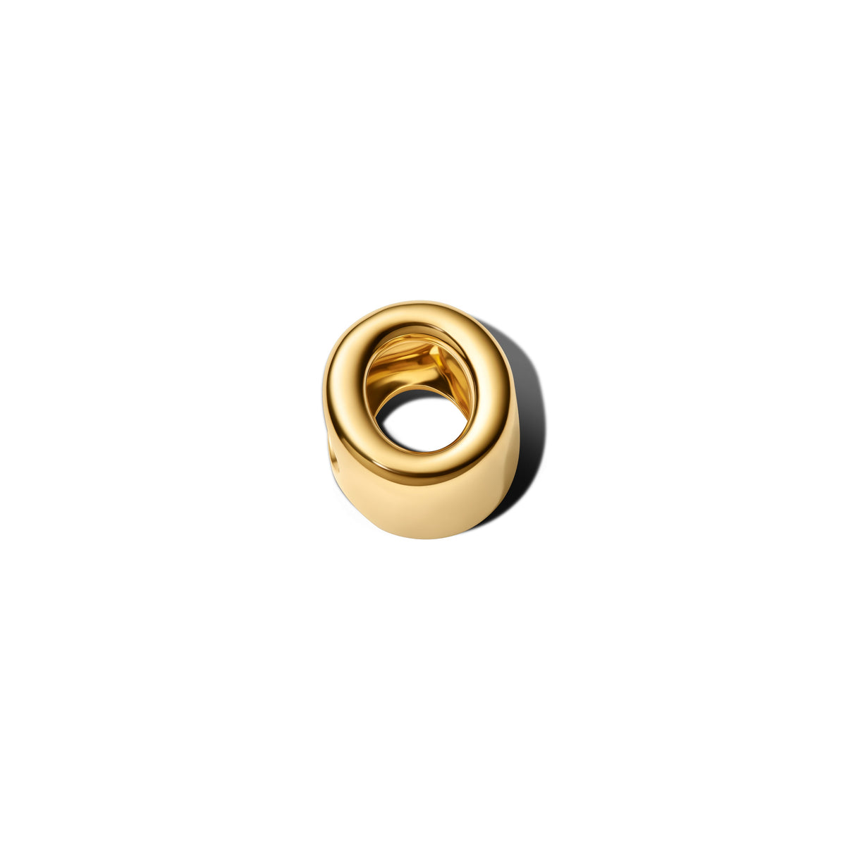 Charm – 14k Gold-Plated – Letter O Alphabet