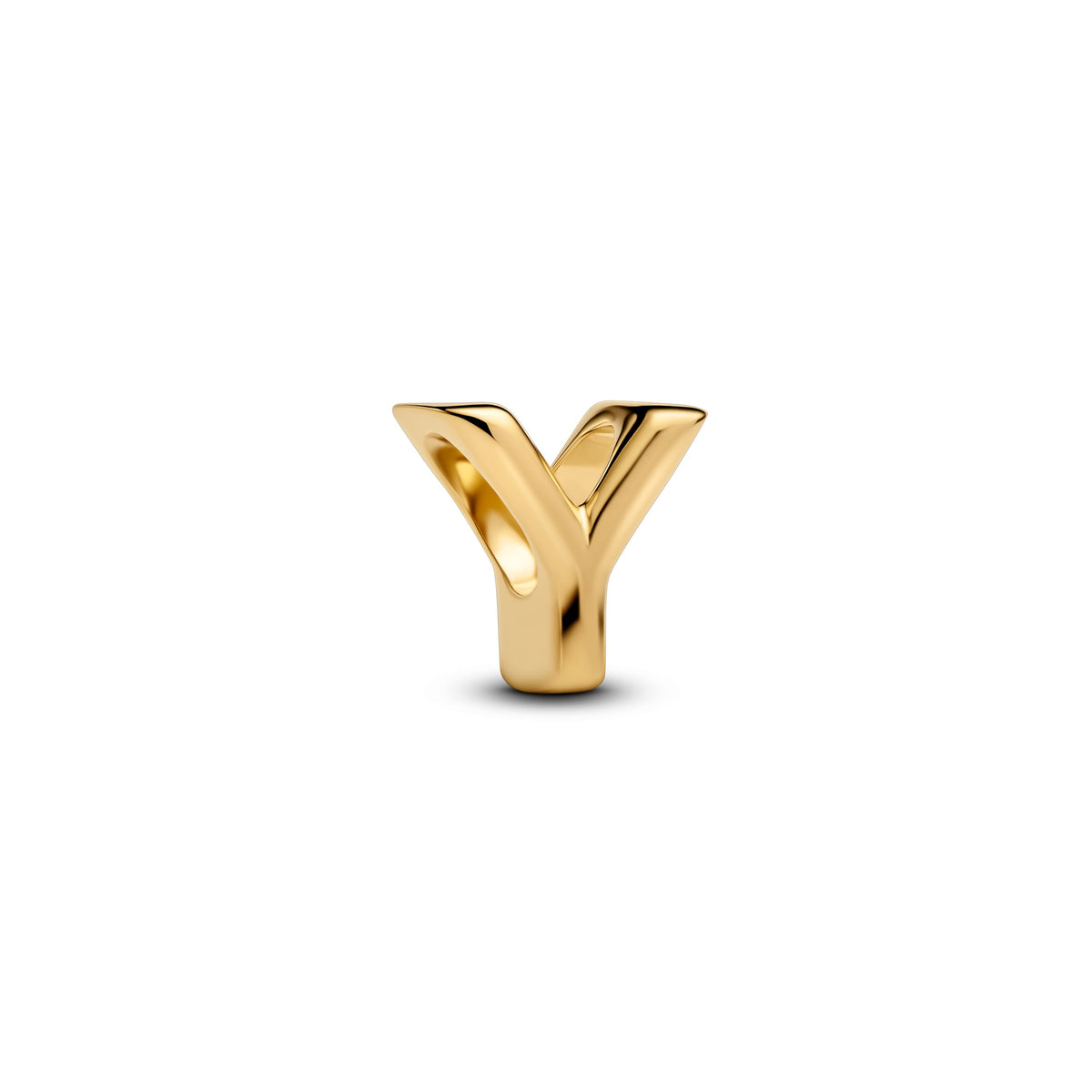 Charm – 14k Gold-Plated – Letter Y Alphabet