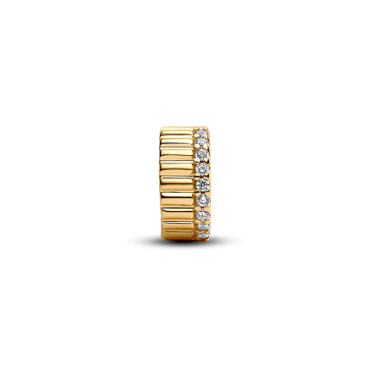Clip Charm – 14k Gold-Plated – Ribbed