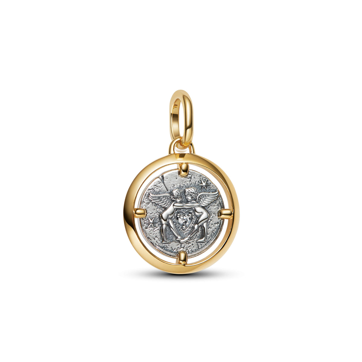 Charm – 14k Gold-Plated – Cupids Medallion