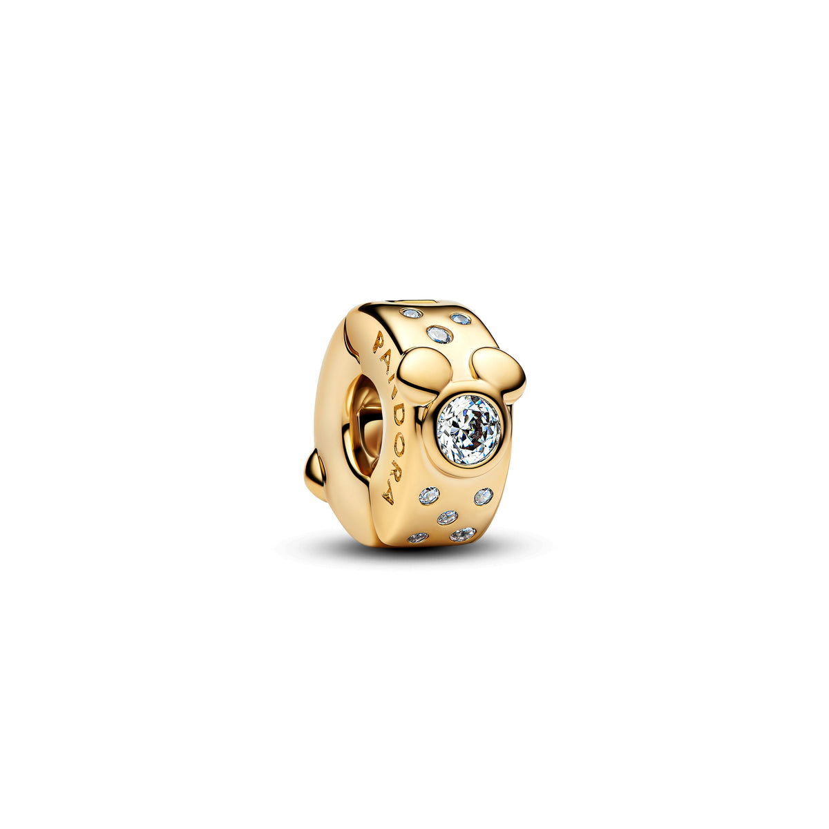 Clip Charm – 14k Gold-Plated – Disney Mickey & Minnie Mouse