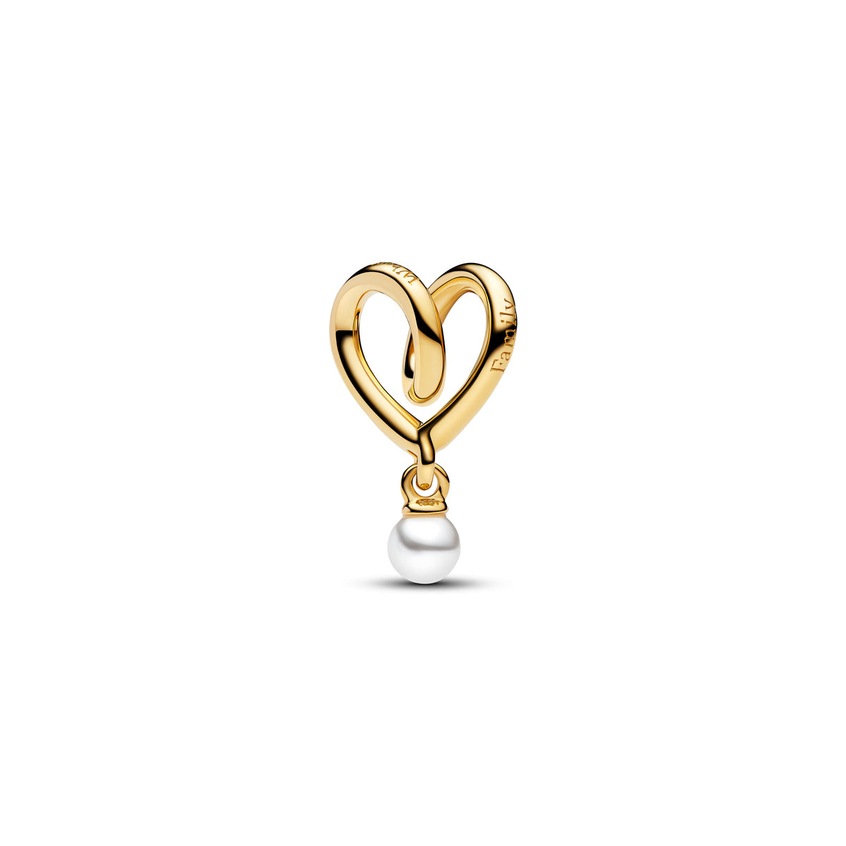 Charm – 14k Gold-Plated – Wrapped Heart