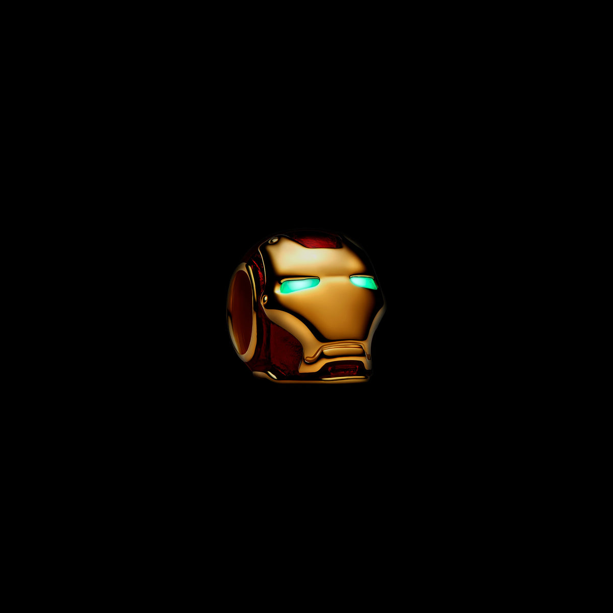 Charm – 14k Gold-Plated – Marvel Iron Man Helmet