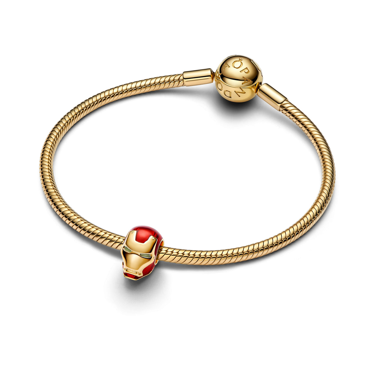 Charm – 14k Gold-Plated – Marvel Iron Man Helmet