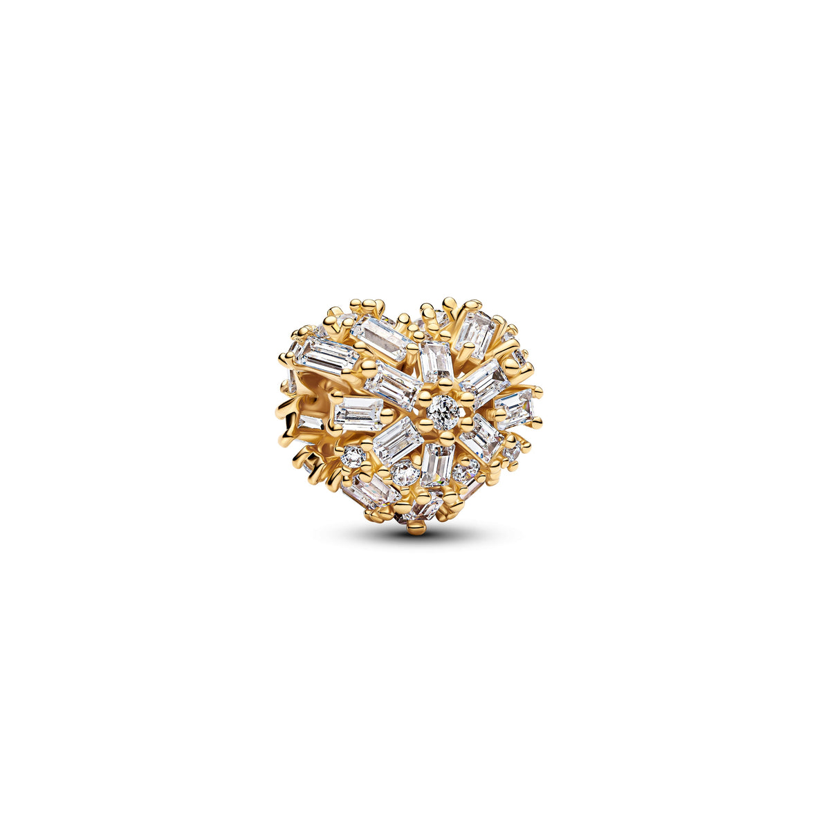 Charm – 14k Gold-Plated – Sparkling Heart