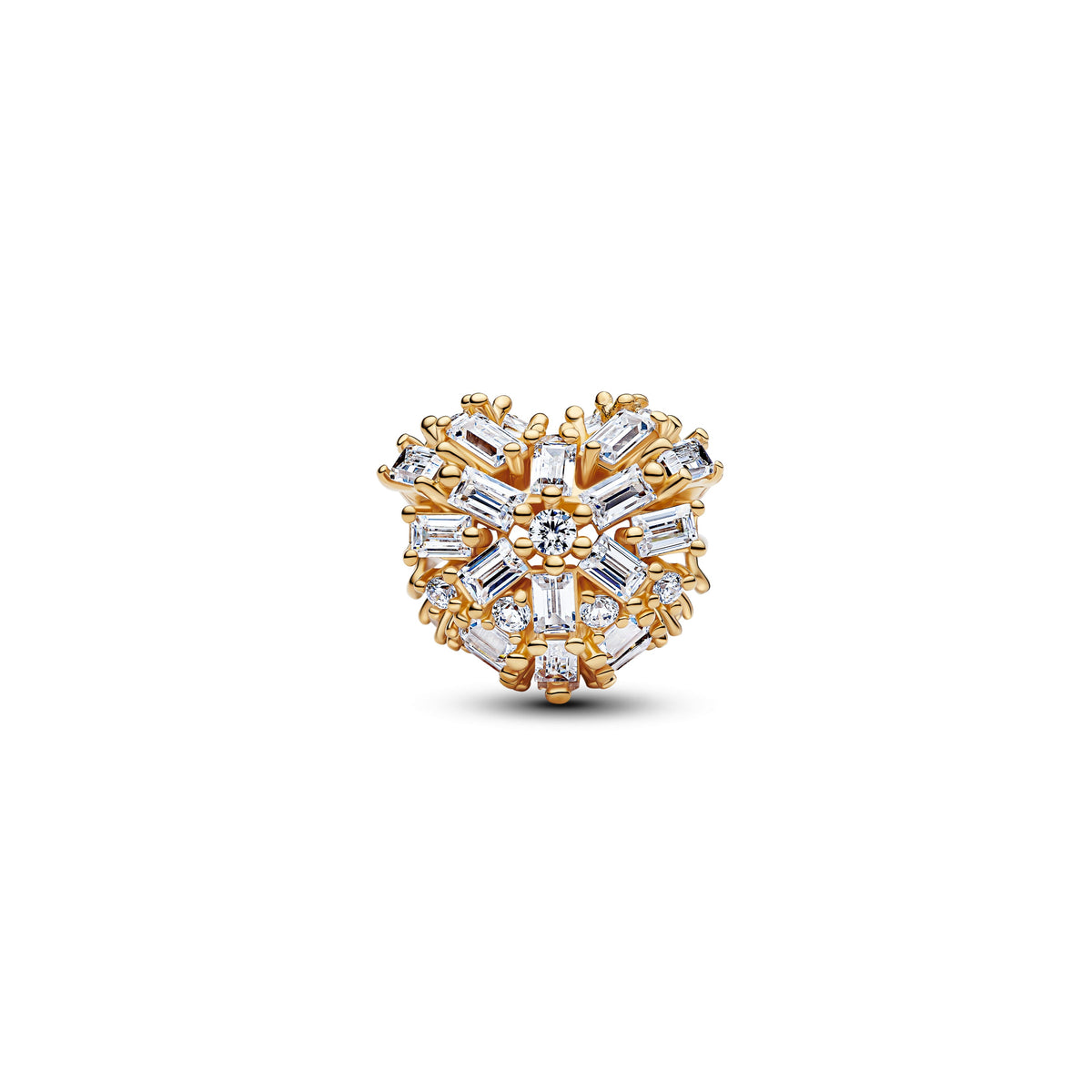 Charm – 14k Gold-Plated – Sparkling Heart
