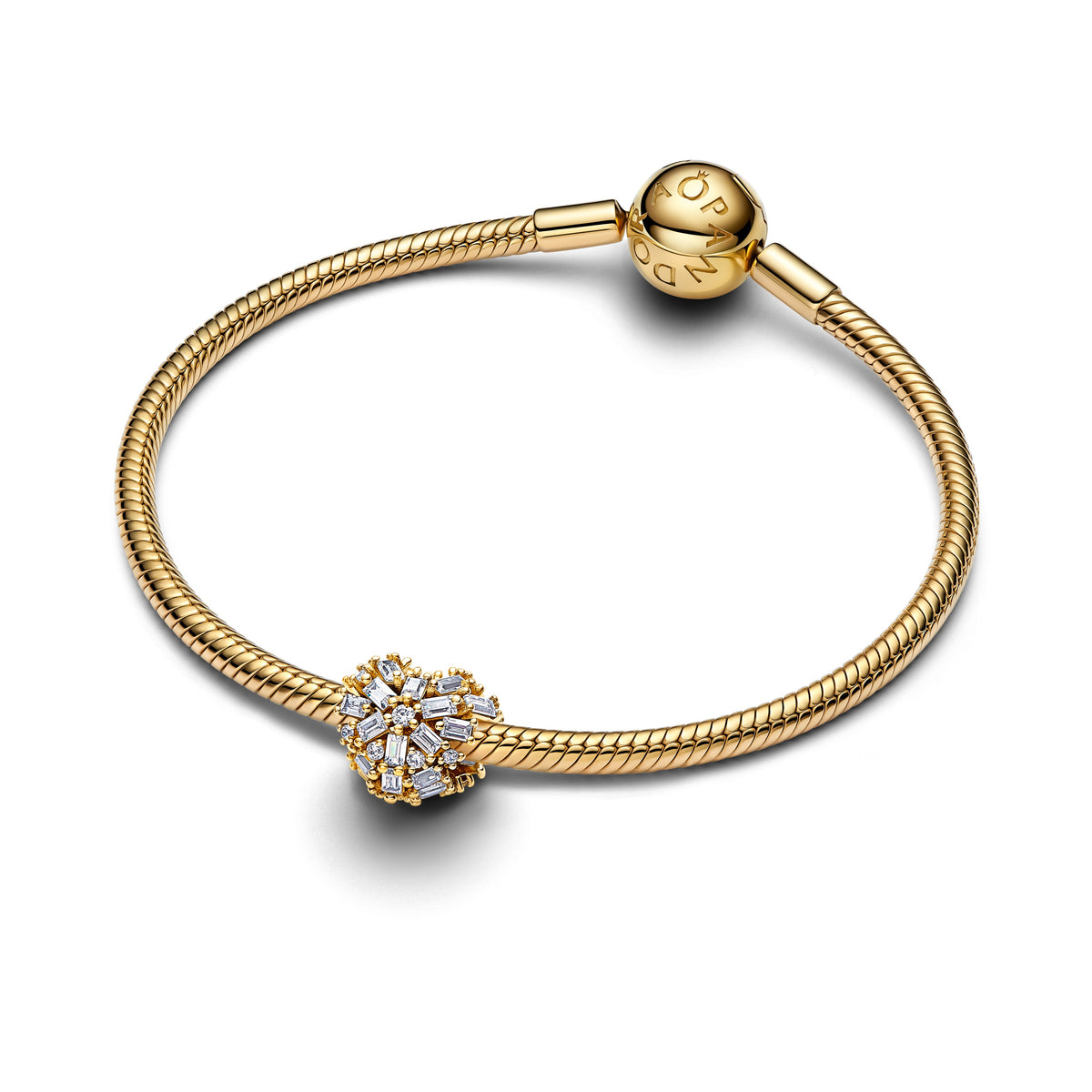Charm – 14k Gold-Plated – Sparkling Heart