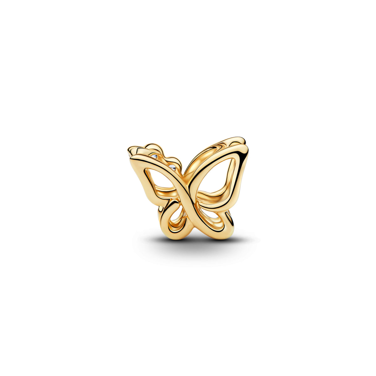 Charm – 14k Gold-Plated – Butterfly Openwork